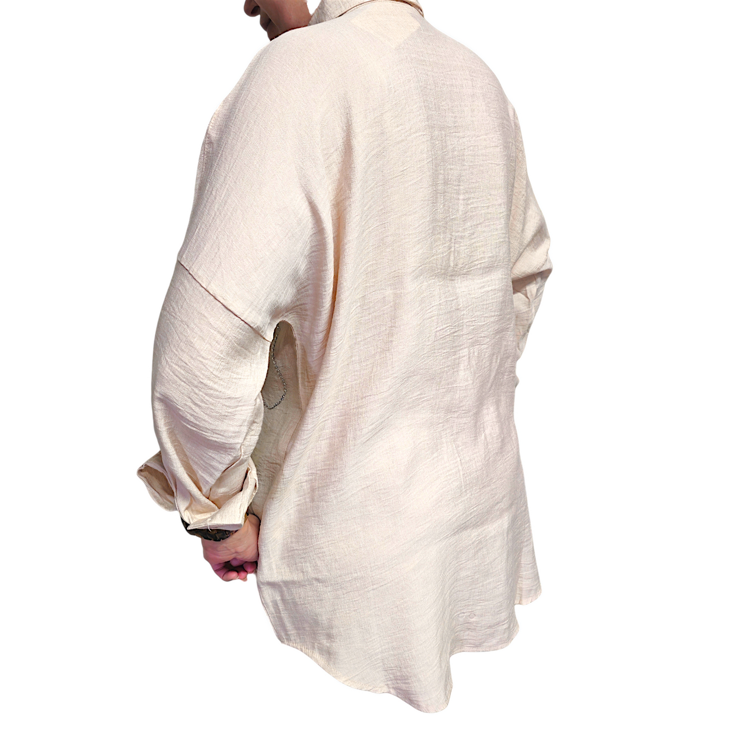 TJ Blush Button Up Linen Shirt