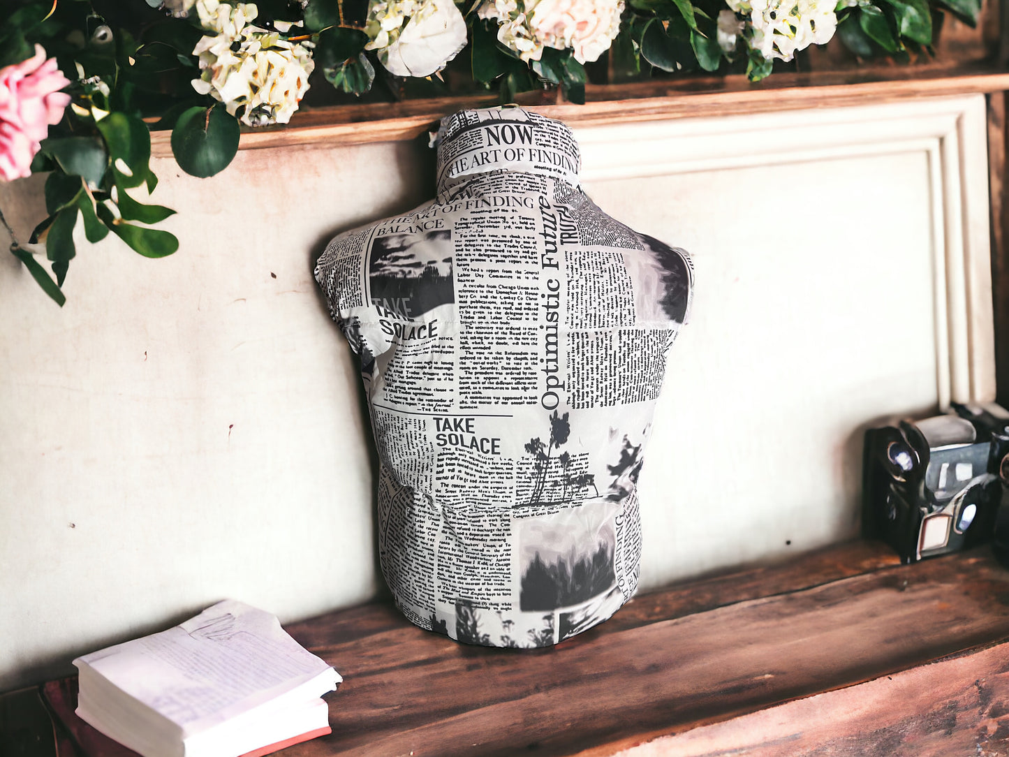 Newspaper Gilet Jacket