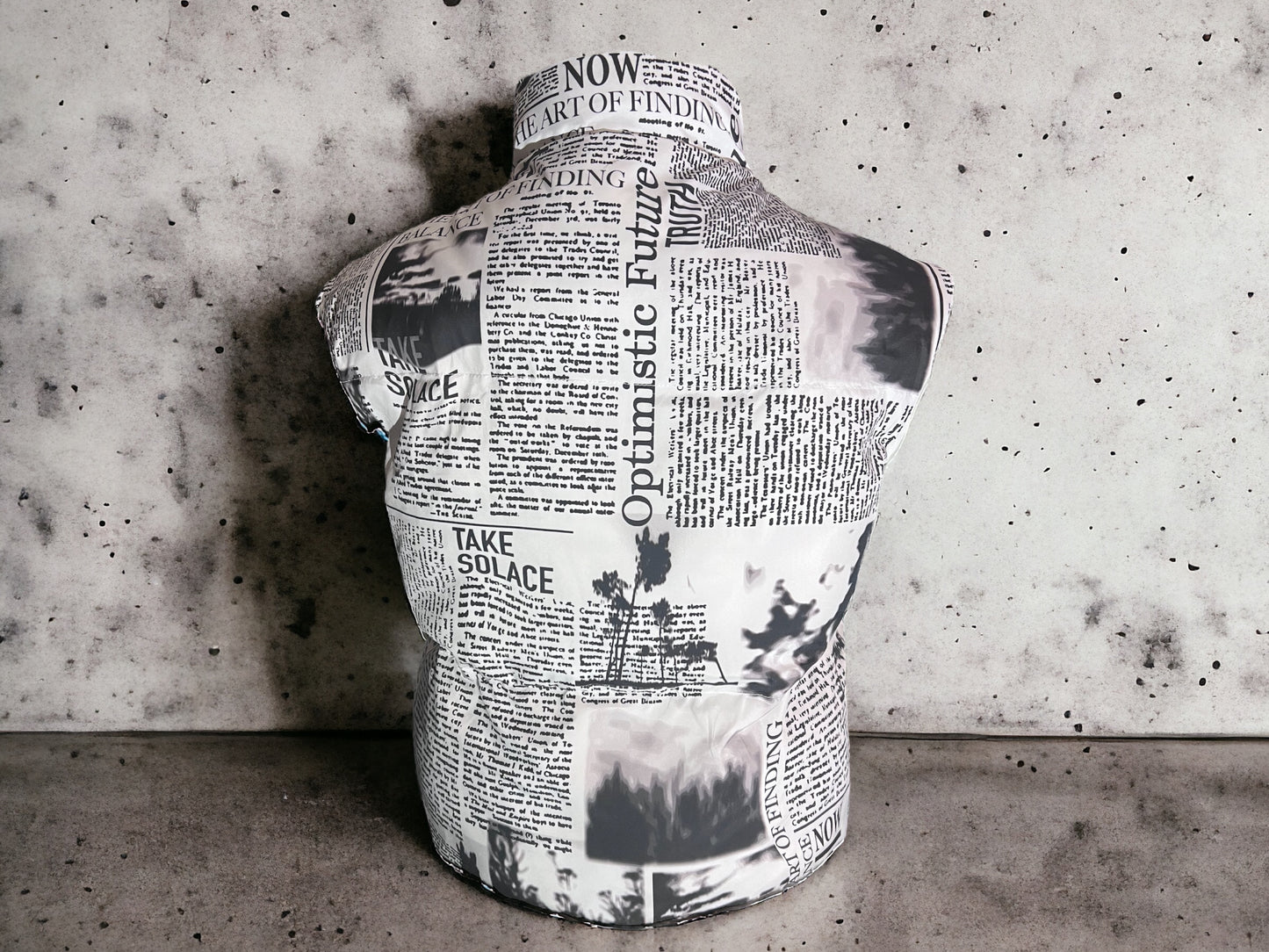 Newspaper Gilet Jacket