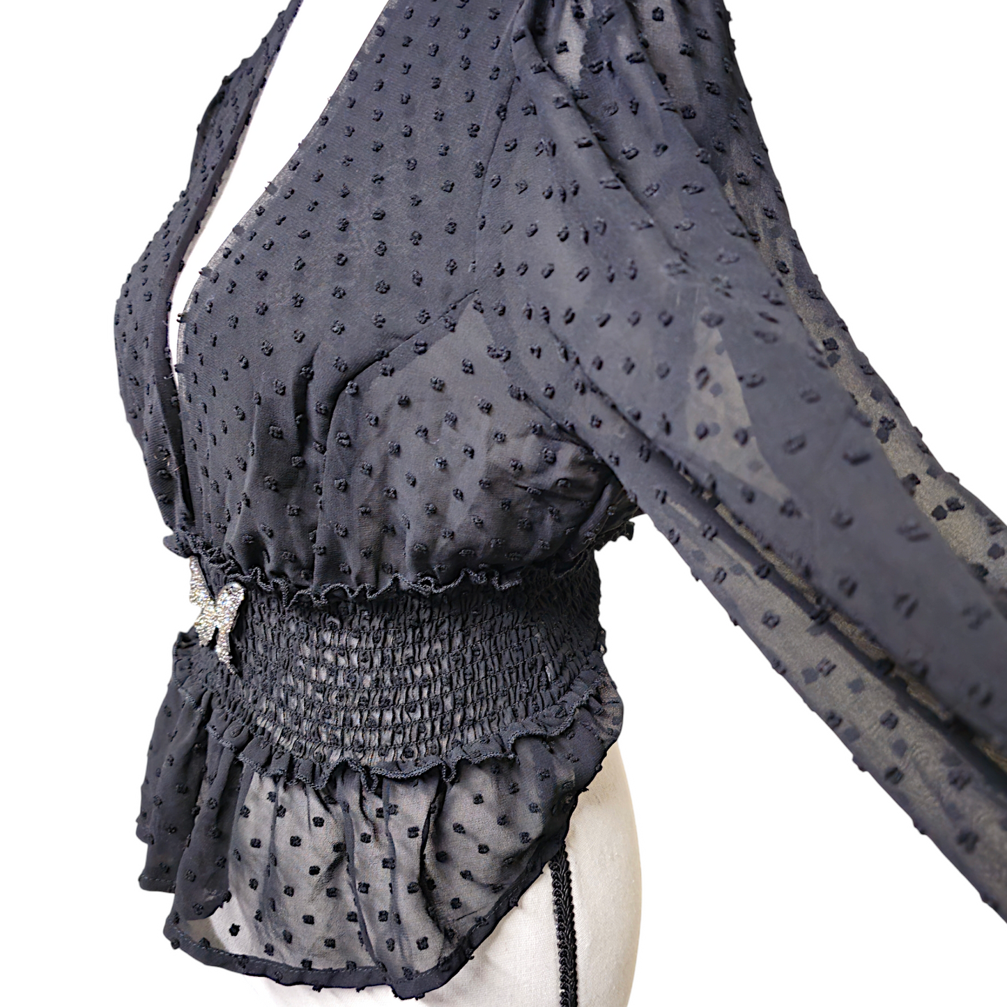 TJ Blush Dobby Mesh Long Sleeve