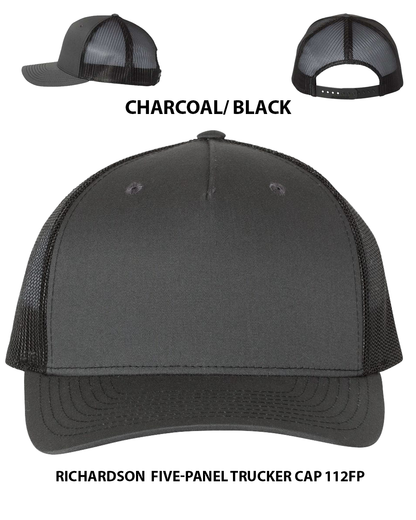 Custom hat Richardson  Five-Panel Trucker Cap 112FP Dtf