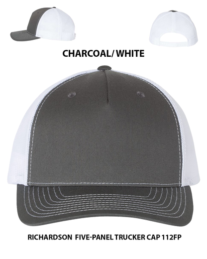 Custom hat Richardson  Five-Panel Trucker Cap 112FP Dtf
