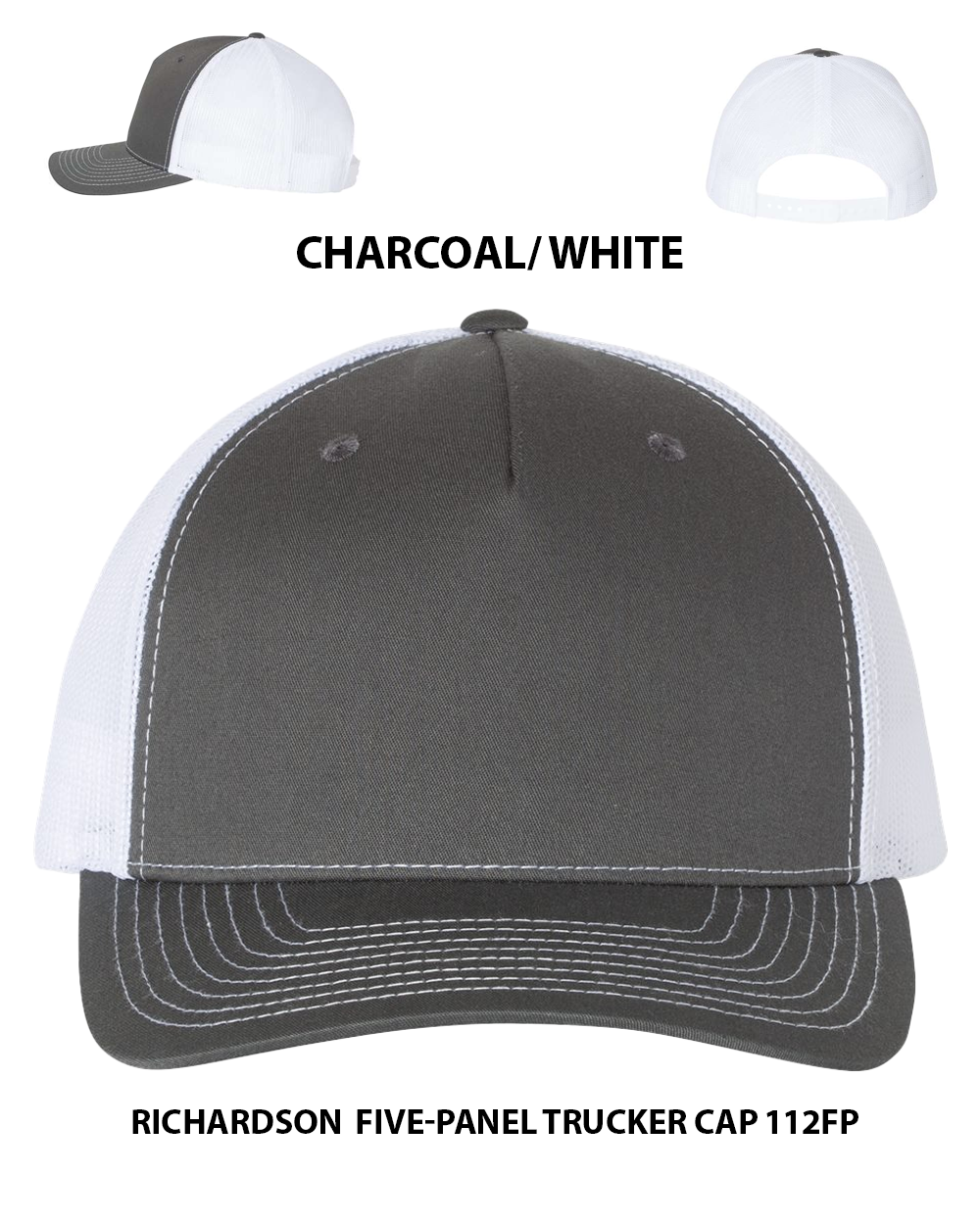 Custom hat Richardson  Five-Panel Trucker Cap 112FP Dtf