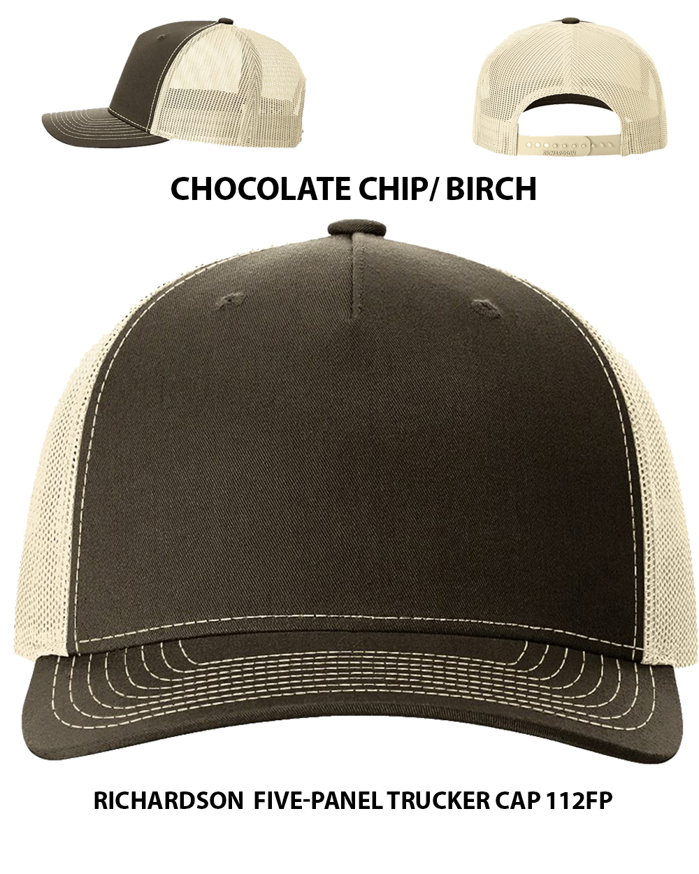 Custom hat Richardson  Five-Panel Trucker Cap 112FP Dtf