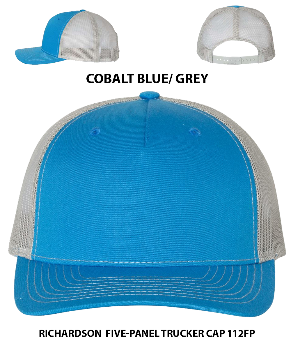 Custom hat Richardson  Five-Panel Trucker Cap 112FP Dtf