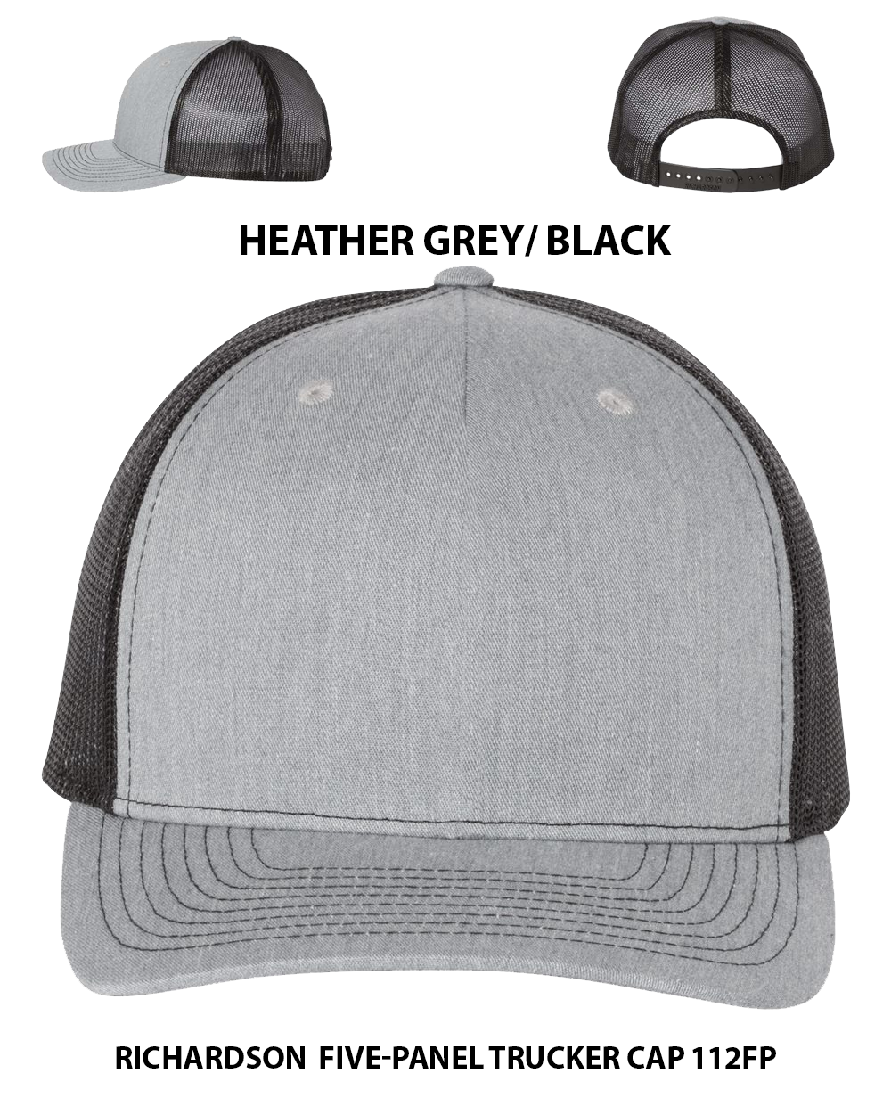 Custom hat Richardson  Five-Panel Trucker Cap 112FP Dtf