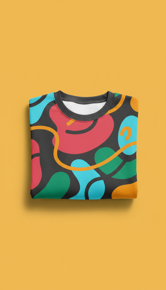 Lively Jade Custom Print Crewneck