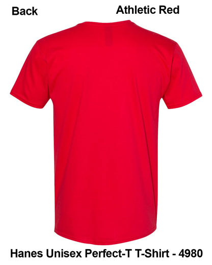 Customize Unisex T-shirt Print Hanes Perfect TEE 4980