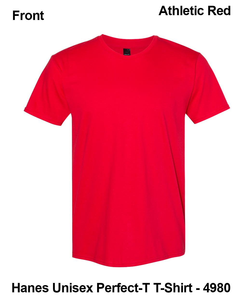 Customize Unisex T-shirt Print Hanes Perfect TEE 4980