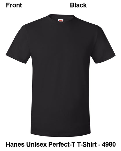 Customize Unisex T-shirt Print Hanes Perfect TEE 4980