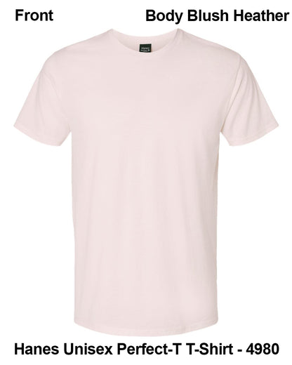 Customize Unisex T-shirt Print Hanes Perfect TEE 4980