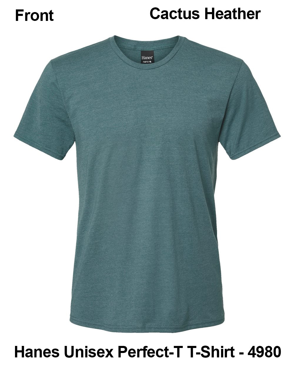 Customize Unisex T-shirt Print Hanes Perfect TEE 4980