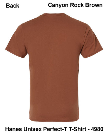 Customize Unisex T-shirt Print Hanes Perfect TEE 4980