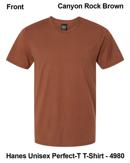 Customize Unisex T-shirt Print Hanes Perfect TEE 4980