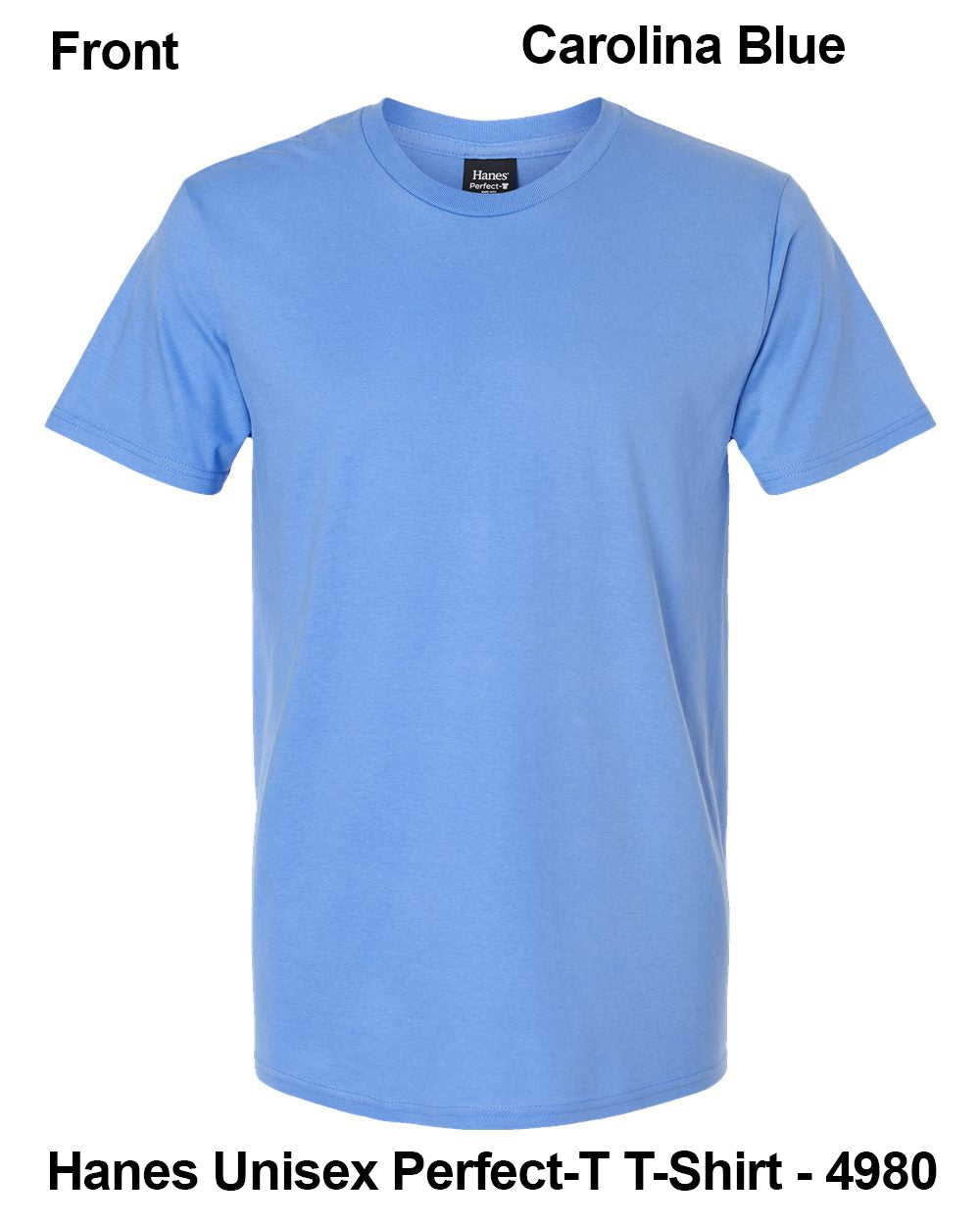 Customize Unisex T-shirt Print Hanes Perfect TEE 4980