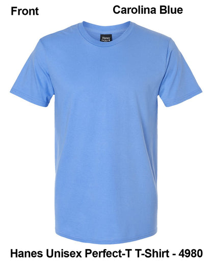 Customize Unisex T-shirt Print Hanes Perfect TEE 4980