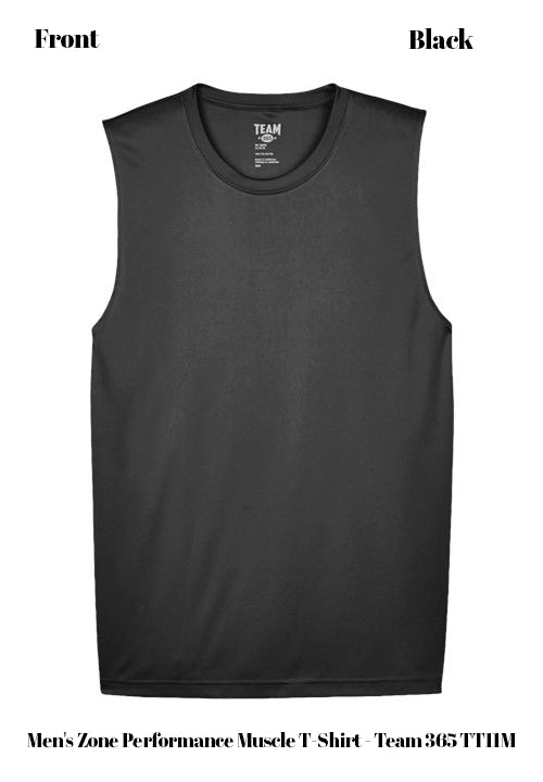 Custom Men's Zone Performance Muscle T-Shirt - Team 365 TT11M DTF