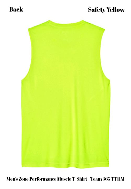 Custom Men's Zone Performance Muscle T-Shirt - Team 365 TT11M DTF