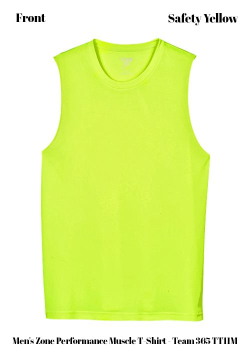 Custom Men's Zone Performance Muscle T-Shirt - Team 365 TT11M DTF