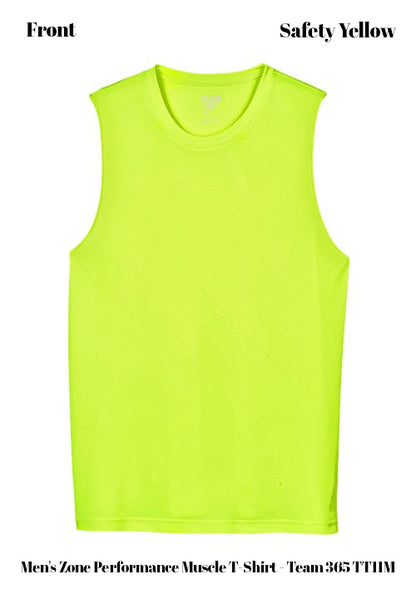 Custom Men's Zone Performance Muscle T-Shirt - Team 365 TT11M DTF