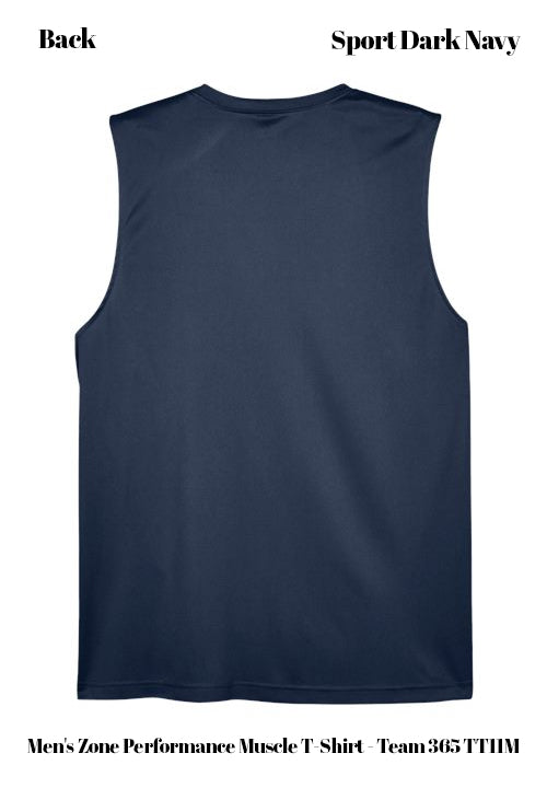Custom Men's Zone Performance Muscle T-Shirt - Team 365 TT11M DTF