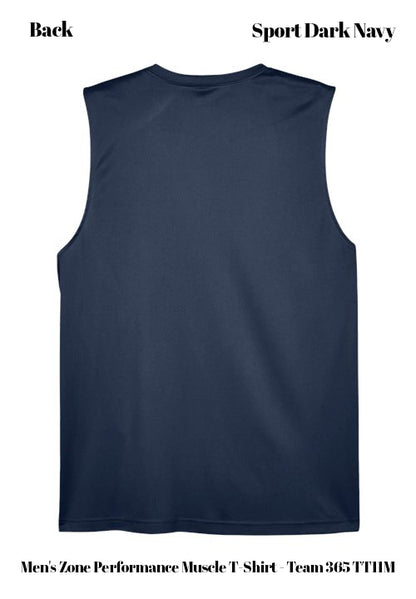 Custom Men's Zone Performance Muscle T-Shirt - Team 365 TT11M DTF