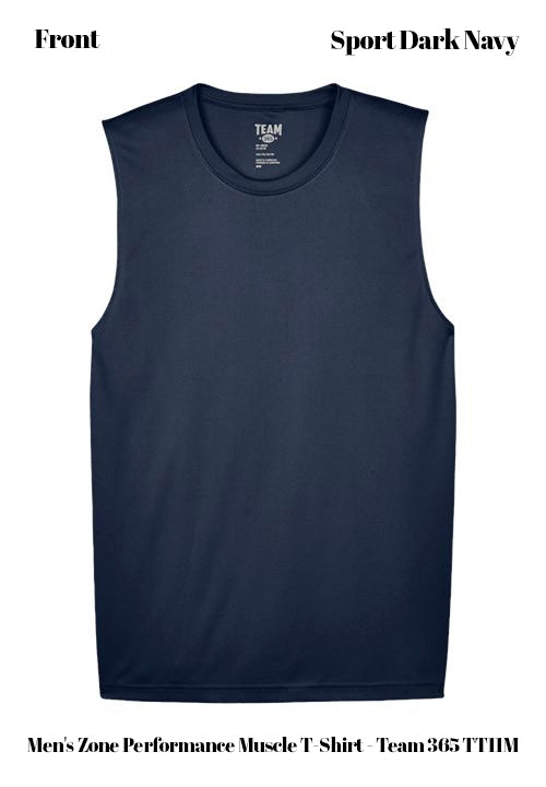 Custom Men's Zone Performance Muscle T-Shirt - Team 365 TT11M DTF