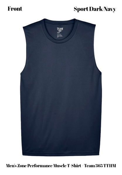 Custom Men's Zone Performance Muscle T-Shirt - Team 365 TT11M DTF