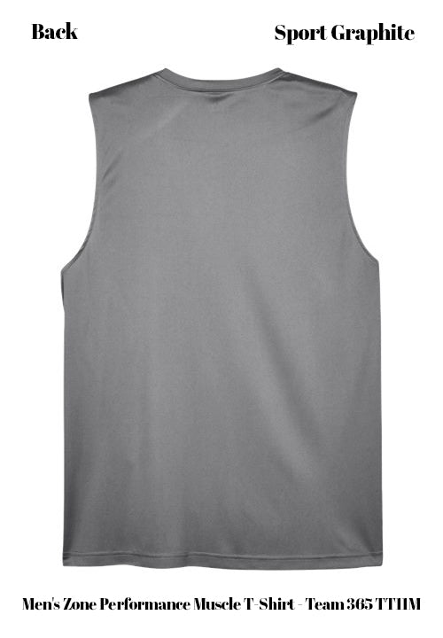 Custom Men's Zone Performance Muscle T-Shirt - Team 365 TT11M DTF