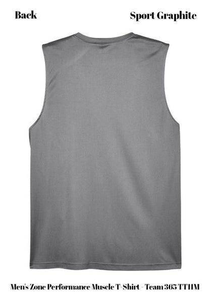 Custom Men's Zone Performance Muscle T-Shirt - Team 365 TT11M DTF