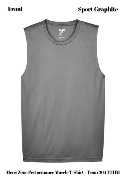 Custom Men's Zone Performance Muscle T-Shirt - Team 365 TT11M DTF