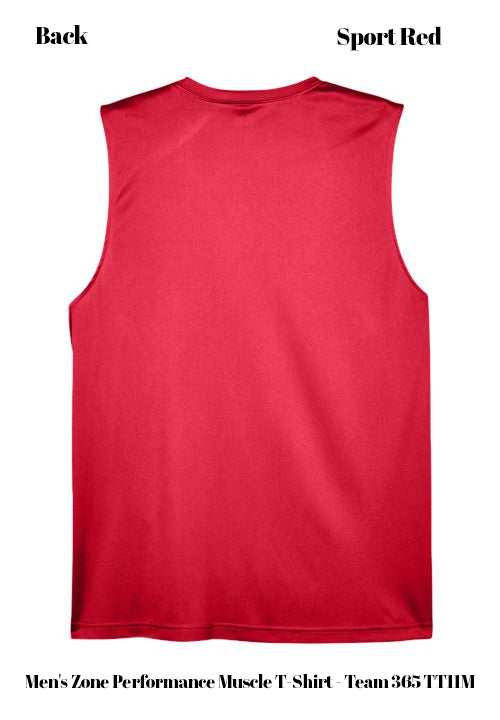 Custom Men's Zone Performance Muscle T-Shirt - Team 365 TT11M DTF
