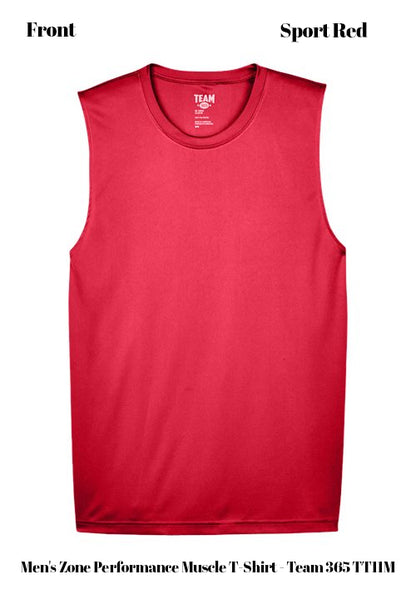 Custom Men's Zone Performance Muscle T-Shirt - Team 365 TT11M DTF