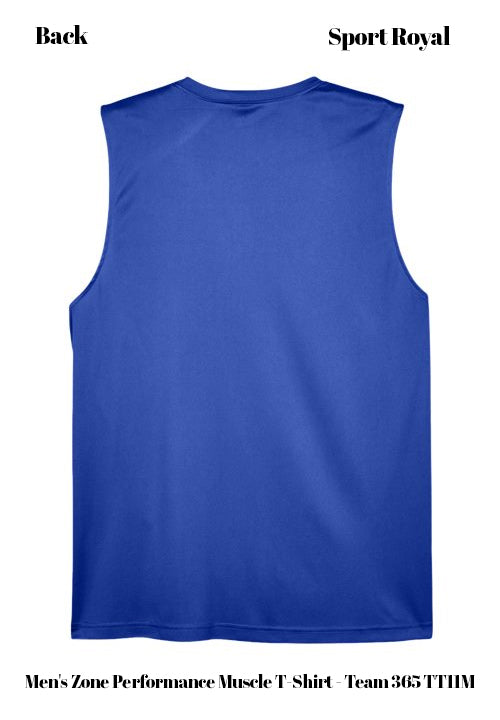 Custom Men's Zone Performance Muscle T-Shirt - Team 365 TT11M DTF