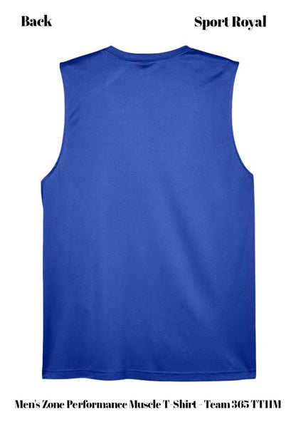Custom Men's Zone Performance Muscle T-Shirt - Team 365 TT11M DTF