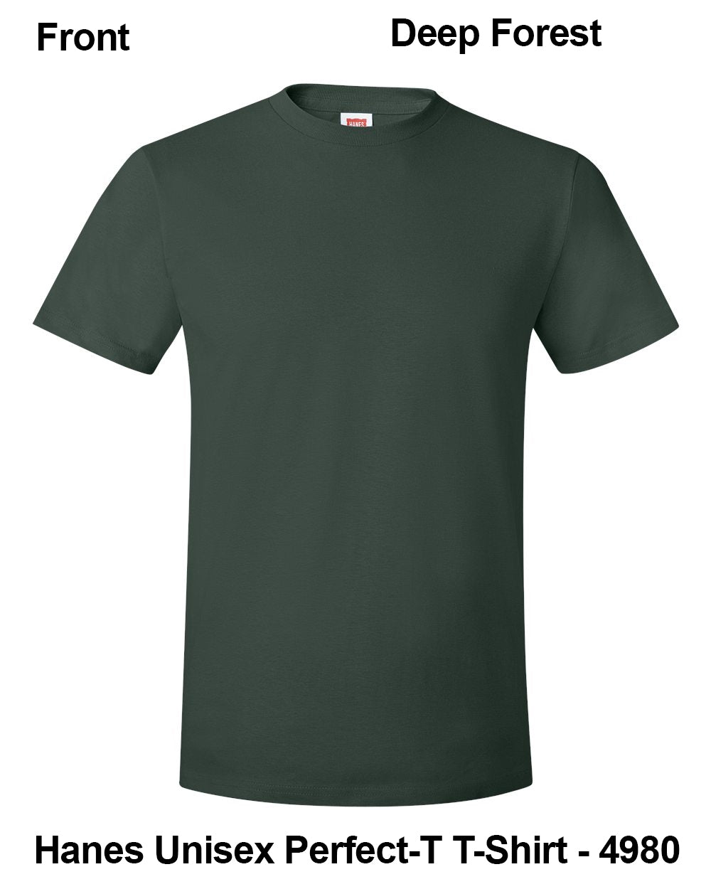 Customize Unisex T-shirt Print Hanes Perfect TEE 4980