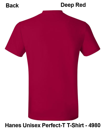 Customize Unisex T-shirt Print Hanes Perfect TEE 4980