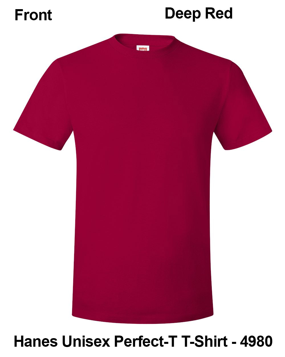 Customize Unisex T-shirt Print Hanes Perfect TEE 4980