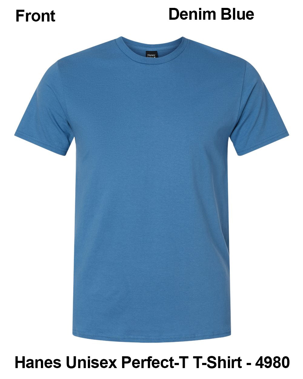 Customize Unisex T-shirt Print Hanes Perfect TEE 4980