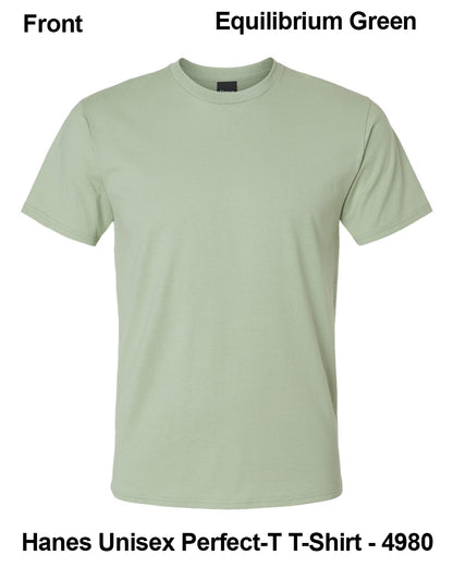 Customize Unisex T-shirt Print Hanes Perfect TEE 4980