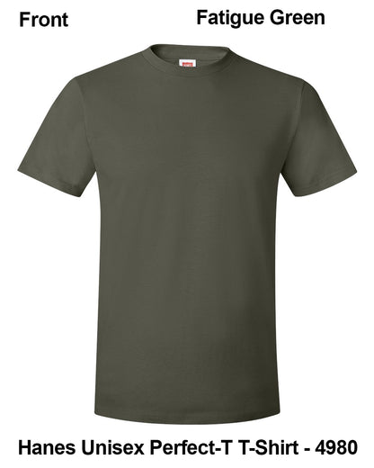 Customize Unisex T-shirt Print Hanes Perfect TEE 4980