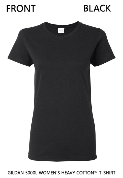 Custom Women's Heavy Cotton™ T-Shirt - Gildan 5000L DTF