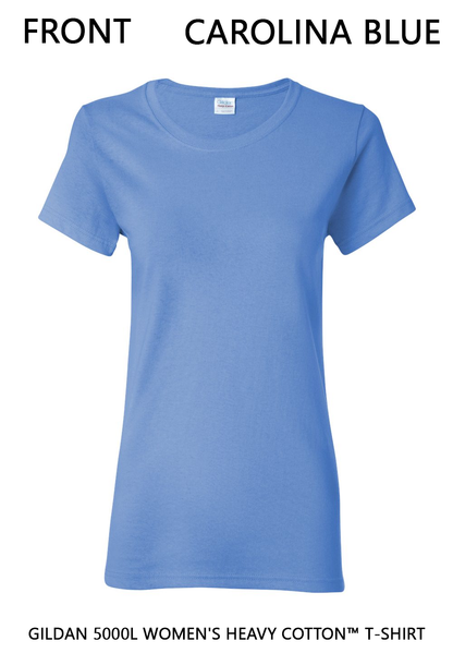 Custom Women's Heavy Cotton™ T-Shirt - Gildan 5000L DTF