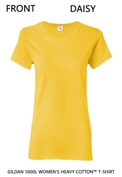 Custom Women's Heavy Cotton™ T-Shirt - Gildan 5000L DTF