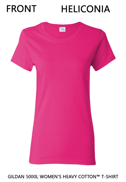 Custom Women's Heavy Cotton™ T-Shirt - Gildan 5000L DTF