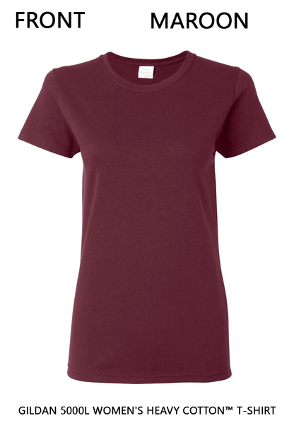 Custom Women's Heavy Cotton™ T-Shirt - Gildan 5000L DTF