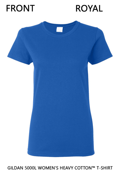 Custom Women's Heavy Cotton™ T-Shirt - Gildan 5000L DTF