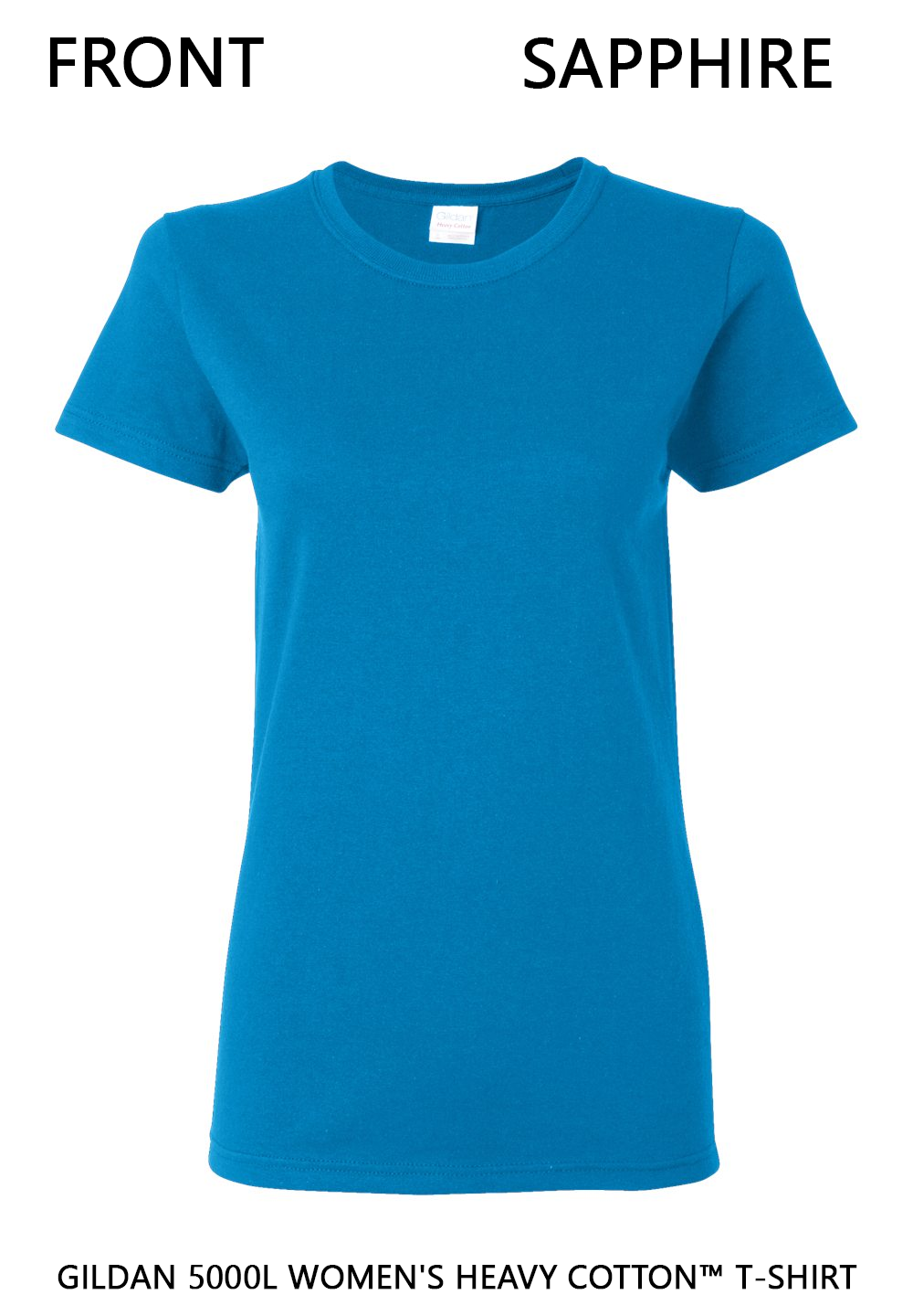 Custom Women's Heavy Cotton™ T-Shirt - Gildan 5000L DTF