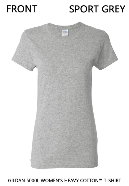 Custom Women's Heavy Cotton™ T-Shirt - Gildan 5000L DTF
