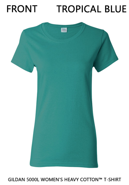 Custom Women's Heavy Cotton™ T-Shirt - Gildan 5000L DTF